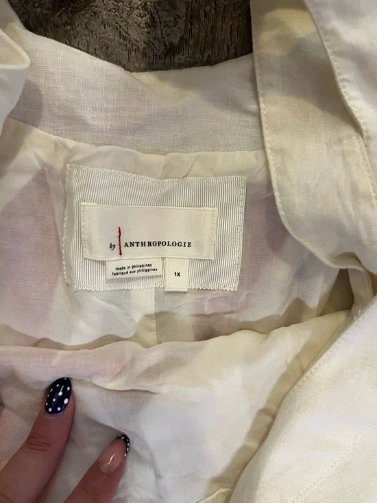 Anthropologie Front Cutout Maxi Dress plus size - Picture 5 of 13